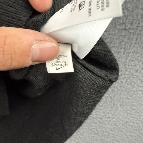 Nike Tiger Woods Sweater Men's 2XL Black Cleveland Cavaliers Wool TW CU9782-010 - Picture 9 of 12